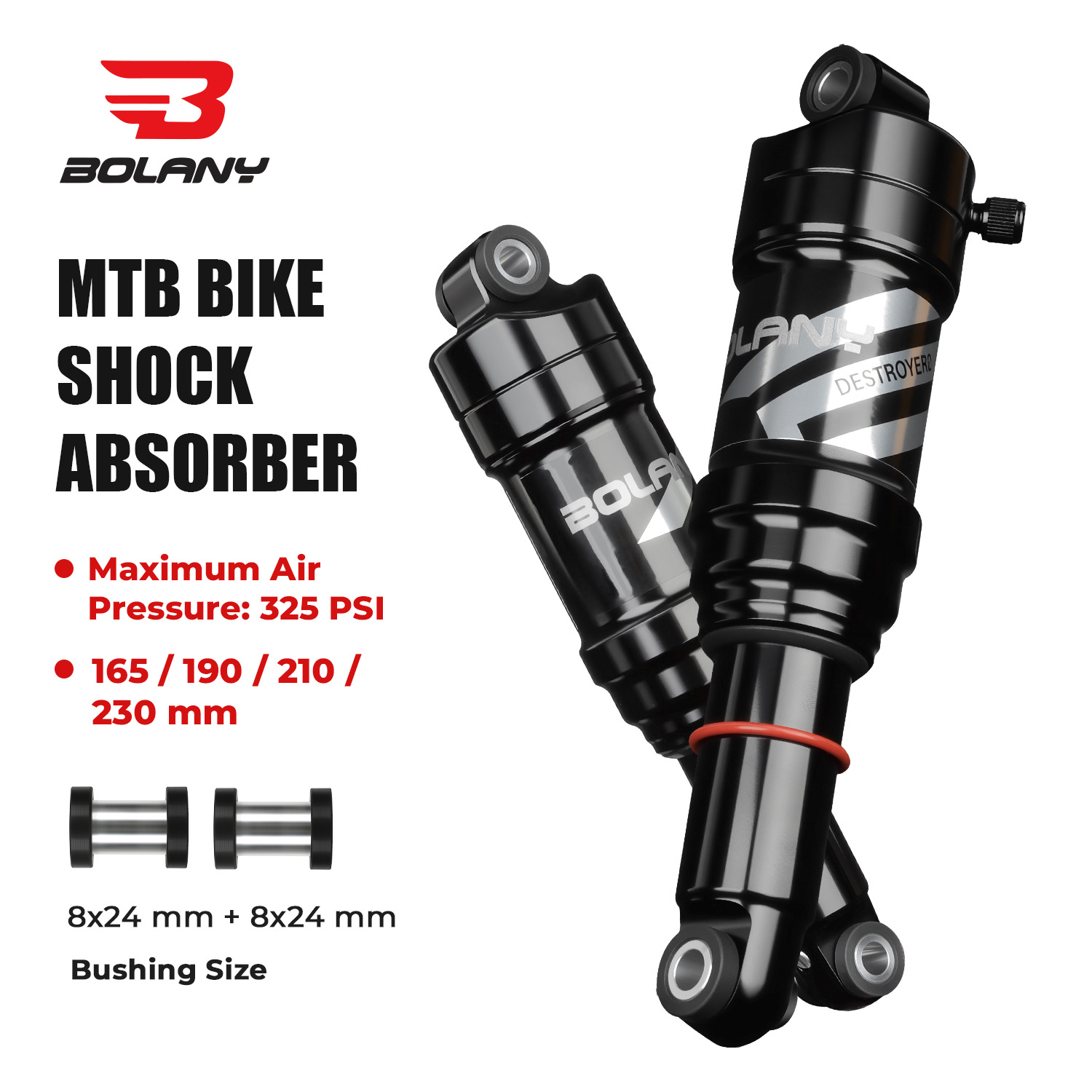 Mountain Biking Track - Amortecedor Traseiro de Ar BOLANY para
