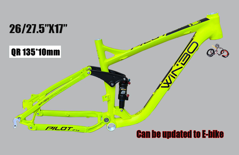 Mountain Biking Track - Quadro de Bicicleta com Suspensão Total,