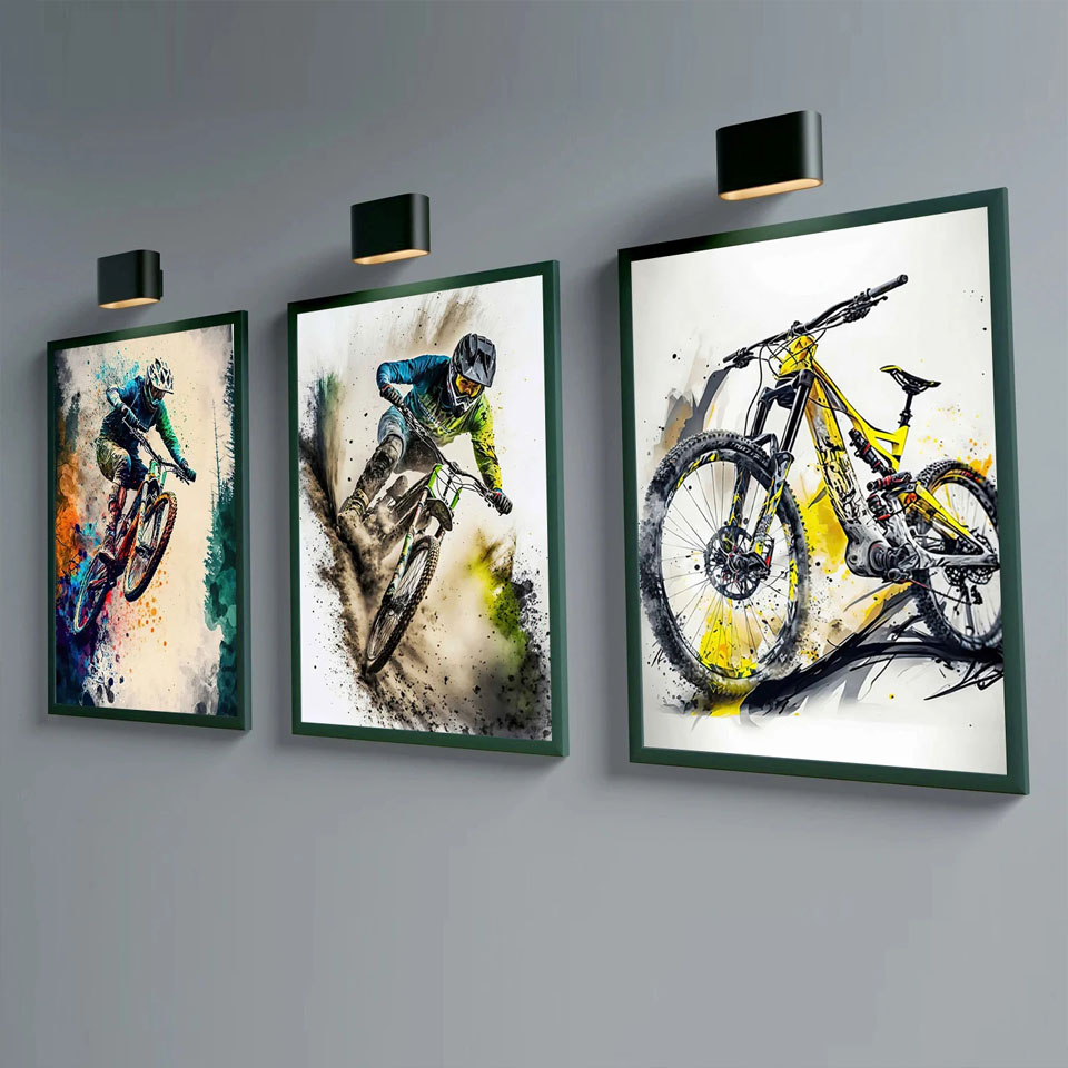 Picture Of Mountain Biking - Mountain bike esportes arte da parede