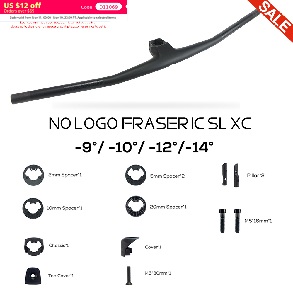 Guidão FRASER IC SL XC sem Log - Mountain Biking Logo avaliação e preço